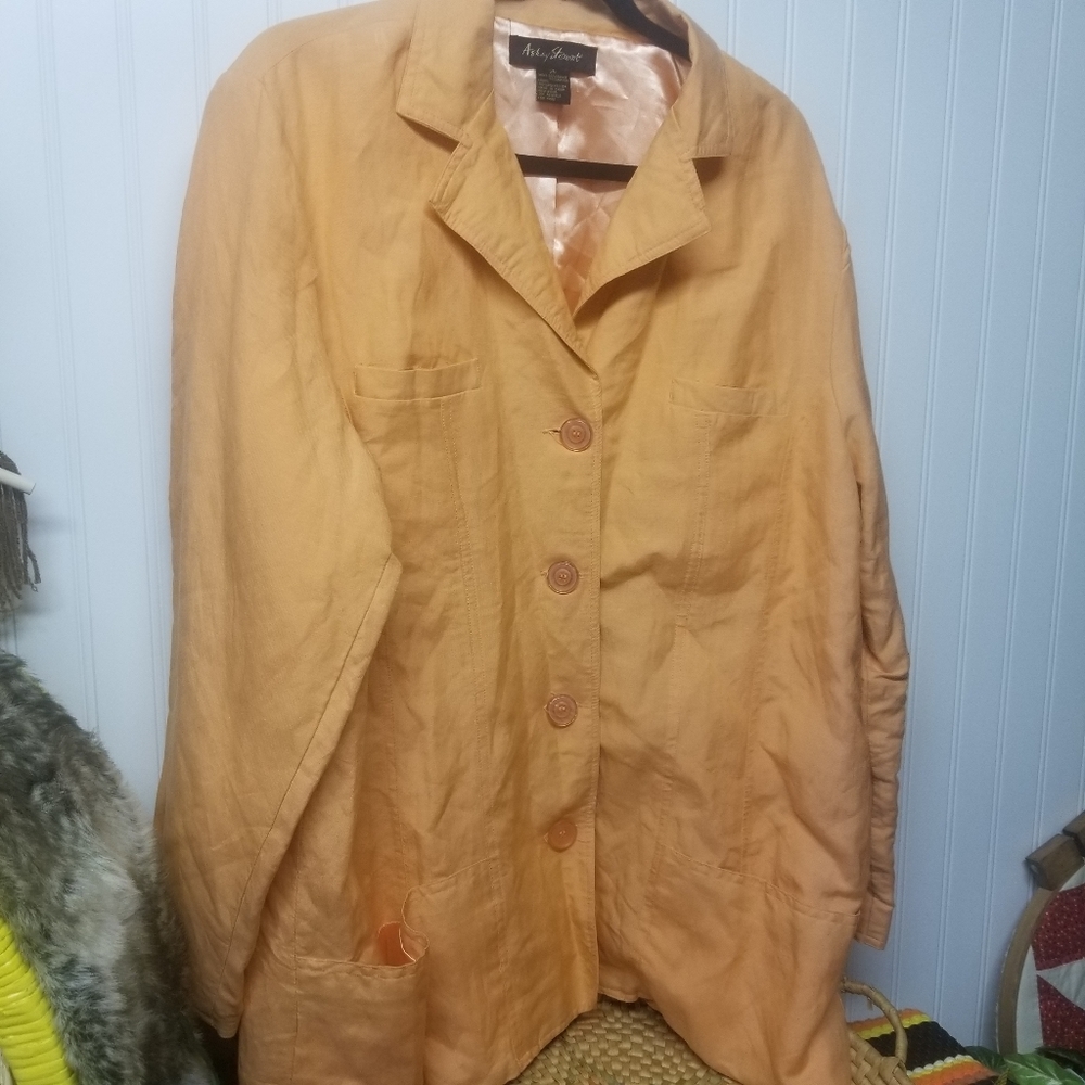 Ashley Stewart Four Button Blazer Coat Size 20